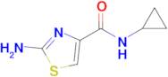 2-amino-N-cyclopropyl-1,3-thiazole-4-carboxamide