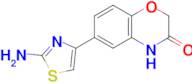 6-(2-amino-1,3-thiazol-4-yl)-3,4-dihydro-2H-1,4-benzoxazin-3-one