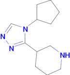 3-(4-Cyclopentyl-4h-1,2,4-triazol-3-yl)piperidine