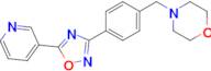 4-(4-(5-(Pyridin-3-yl)-1,2,4-oxadiazol-3-yl)benzyl)morpholine