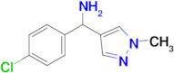 (4-Chlorophenyl)(1-methyl-1h-pyrazol-4-yl)methanamine