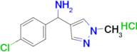 (4-Chlorophenyl)(1-methyl-1h-pyrazol-4-yl)methanamine hydrochloride