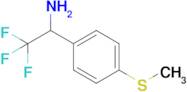 2,2,2-Trifluoro-1-(4-(methylthio)phenyl)ethan-1-amine