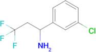 1-(3-Chlorophenyl)-3,3,3-trifluoropropan-1-amine