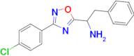 1-(3-(4-Chlorophenyl)-1,2,4-oxadiazol-5-yl)-2-phenylethan-1-amine