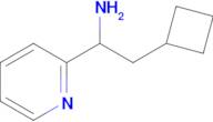 2-Cyclobutyl-1-(pyridin-2-yl)ethan-1-amine