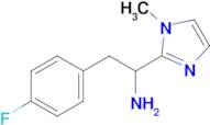 2-(4-Fluorophenyl)-1-(1-methyl-1h-imidazol-2-yl)ethan-1-amine