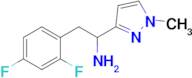 2-(2,4-Difluorophenyl)-1-(1-methyl-1h-pyrazol-3-yl)ethan-1-amine