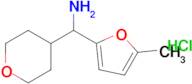 (5-Methylfuran-2-yl)(tetrahydro-2h-pyran-4-yl)methanamine hydrochloride