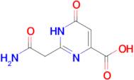 2-(carbamoylmethyl)-6-oxo-1,6-dihydropyrimidine-4-carboxylic acid