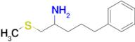 1-(Methylthio)-5-phenylpentan-2-amine