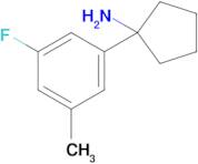 1-(3-Fluoro-5-methylphenyl)cyclopentan-1-amine