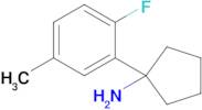 1-(2-Fluoro-5-methylphenyl)cyclopentan-1-amine