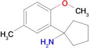 1-(2-Methoxy-5-methylphenyl)cyclopentan-1-amine