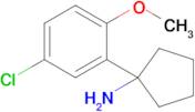 1-(5-Chloro-2-methoxyphenyl)cyclopentan-1-amine