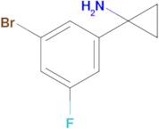 1-(3-Bromo-5-fluorophenyl)cyclopropan-1-amine