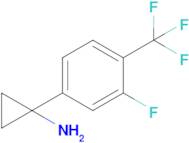 1-(3-Fluoro-4-(trifluoromethyl)phenyl)cyclopropan-1-amine