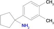 1-(3,4-Dimethylphenyl)cyclopentan-1-amine