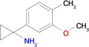 1-(3-Methoxy-4-methylphenyl)cyclopropan-1-amine