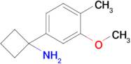 1-(3-Methoxy-4-methylphenyl)cyclobutan-1-amine