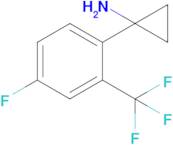 1-(4-Fluoro-2-(trifluoromethyl)phenyl)cyclopropan-1-amine