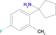 1-(4-Fluoro-2-methylphenyl)cyclopentan-1-amine