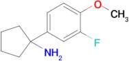 1-(3-Fluoro-4-methoxyphenyl)cyclopentan-1-amine