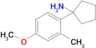 1-(4-Methoxy-2-methylphenyl)cyclopentan-1-amine