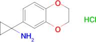 1-(2,3-Dihydrobenzo[b][1,4]dioxin-6-yl)cyclopropan-1-amine hydrochloride