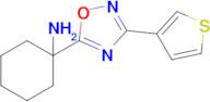 1-(3-(Thiophen-3-yl)-1,2,4-oxadiazol-5-yl)cyclohexan-1-amine