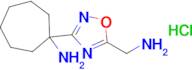 1-(5-(Aminomethyl)-1,2,4-oxadiazol-3-yl)cycloheptan-1-amine hydrochloride