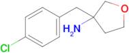 3-(4-Chlorobenzyl)tetrahydrofuran-3-amine