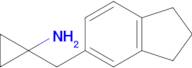 1-((2,3-Dihydro-1h-inden-5-yl)methyl)cyclopropan-1-amine