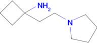 1-(2-(Pyrrolidin-1-yl)ethyl)cyclobutan-1-amine