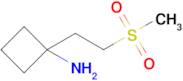 1-(2-(Methylsulfonyl)ethyl)cyclobutan-1-amine