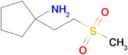 1-(2-(Methylsulfonyl)ethyl)cyclopentan-1-amine