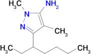 3-(Heptan-3-yl)-1,4-dimethyl-1h-pyrazol-5-amine