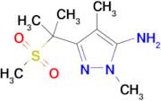 1,4-Dimethyl-3-(2-(methylsulfonyl)propan-2-yl)-1h-pyrazol-5-amine