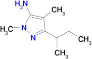 3-(Sec-butyl)-1,4-dimethyl-1h-pyrazol-5-amine