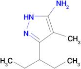 4-Methyl-3-(pentan-3-yl)-1h-pyrazol-5-amine