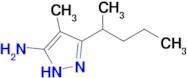 4-Methyl-3-(pentan-2-yl)-1h-pyrazol-5-amine