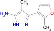 4-Methyl-3-(2-methylfuran-3-yl)-1h-pyrazol-5-amine