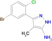 3-(5-Bromo-2-chlorophenyl)-4-methyl-1h-pyrazol-5-amine