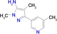 1,4-Dimethyl-3-(5-methylpyridin-3-yl)-1h-pyrazol-5-amine