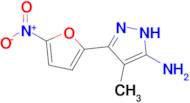 4-Methyl-3-(5-nitrofuran-2-yl)-1h-pyrazol-5-amine