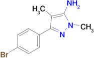 3-(4-Bromophenyl)-1,4-dimethyl-1h-pyrazol-5-amine