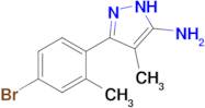 3-(4-Bromo-2-methylphenyl)-4-methyl-1h-pyrazol-5-amine