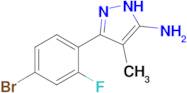 3-(4-Bromo-2-fluorophenyl)-4-methyl-1h-pyrazol-5-amine