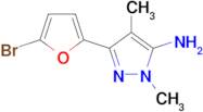 3-(5-Bromofuran-2-yl)-1,4-dimethyl-1h-pyrazol-5-amine