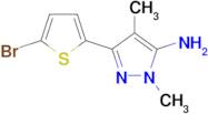 3-(5-Bromothiophen-2-yl)-1,4-dimethyl-1h-pyrazol-5-amine